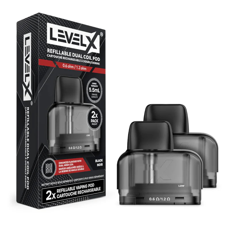 Level X Refillable Dual Coil Pod