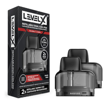 Level X Refillable Dual Coil Pod